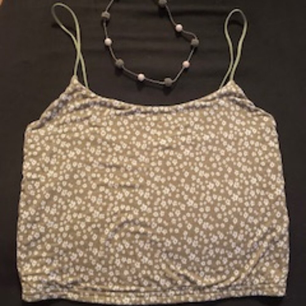 PACSUN MINI DAISY FLOWER TANK TOP